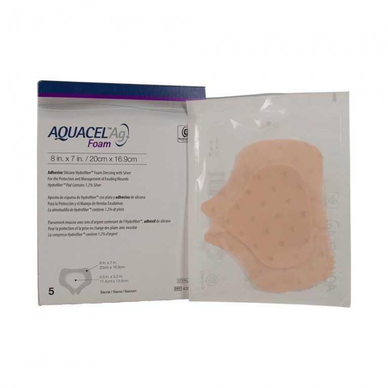 Aquacel Ag Sacrum Adhesive Foam Dressing