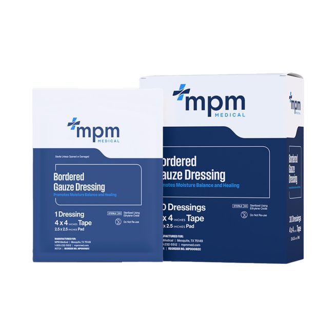 WoundGard Bordered Gauze Dressing, Sterile