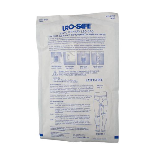 Uro-Safe Disposable Urinary Leg Bag with Thumb Clamp