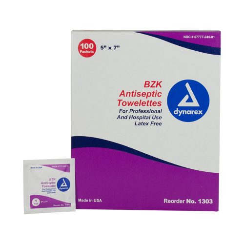 Dynarex Benzalkonium Antiseptic Towelettes