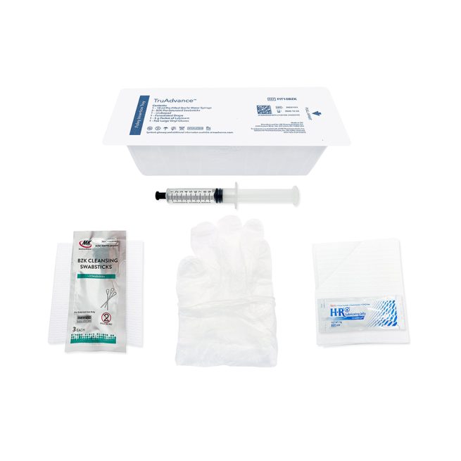 TruAdvance Foley Insertion Tray BZK Swabsticks