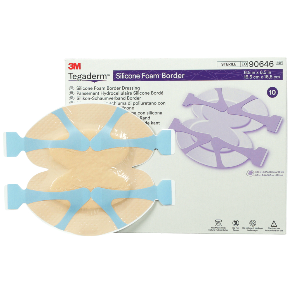 Tegaderm Silicone Foam Heel With Border