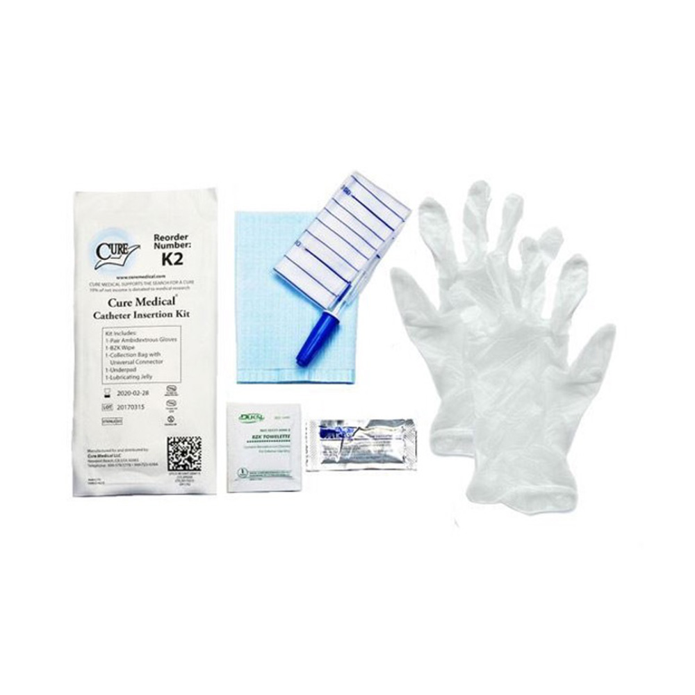 Cure Catheter Insertion Kit With Universal Connector On The Bag (#K2)