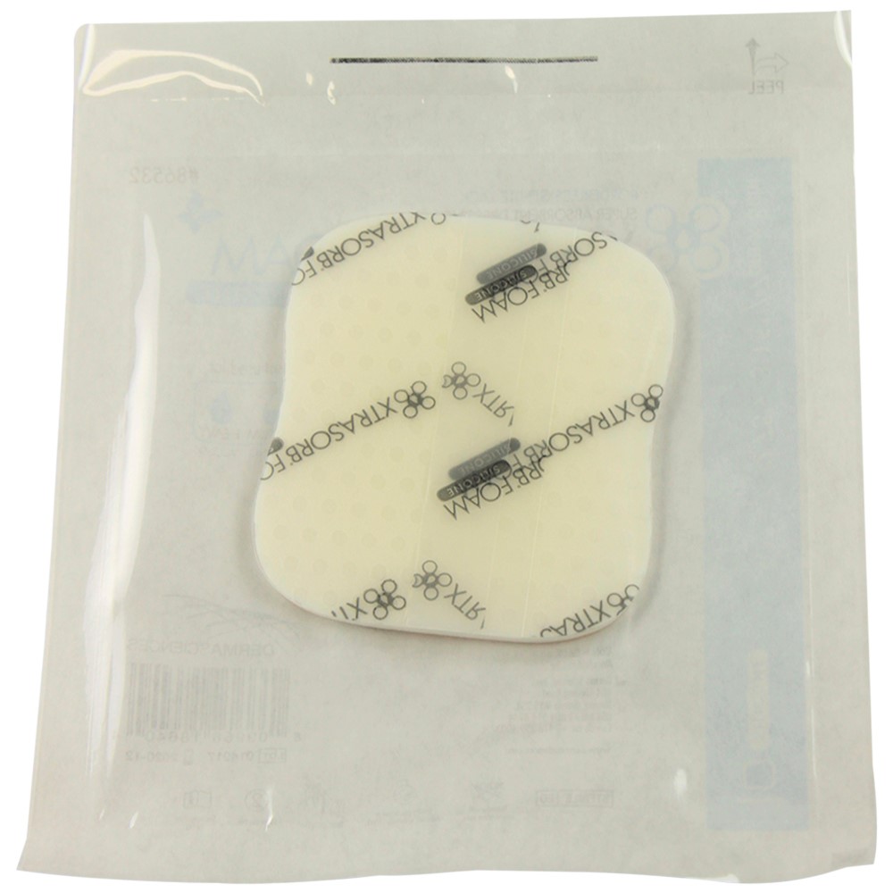 XTRASORB Gentle Tack Silicone Borderless Foam Dressing