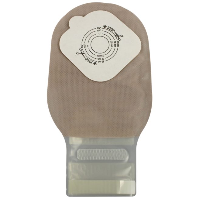 Pouchkins One-Piece Drainable Pouch with SoftFlex Skin Barrier & Microseal Closure