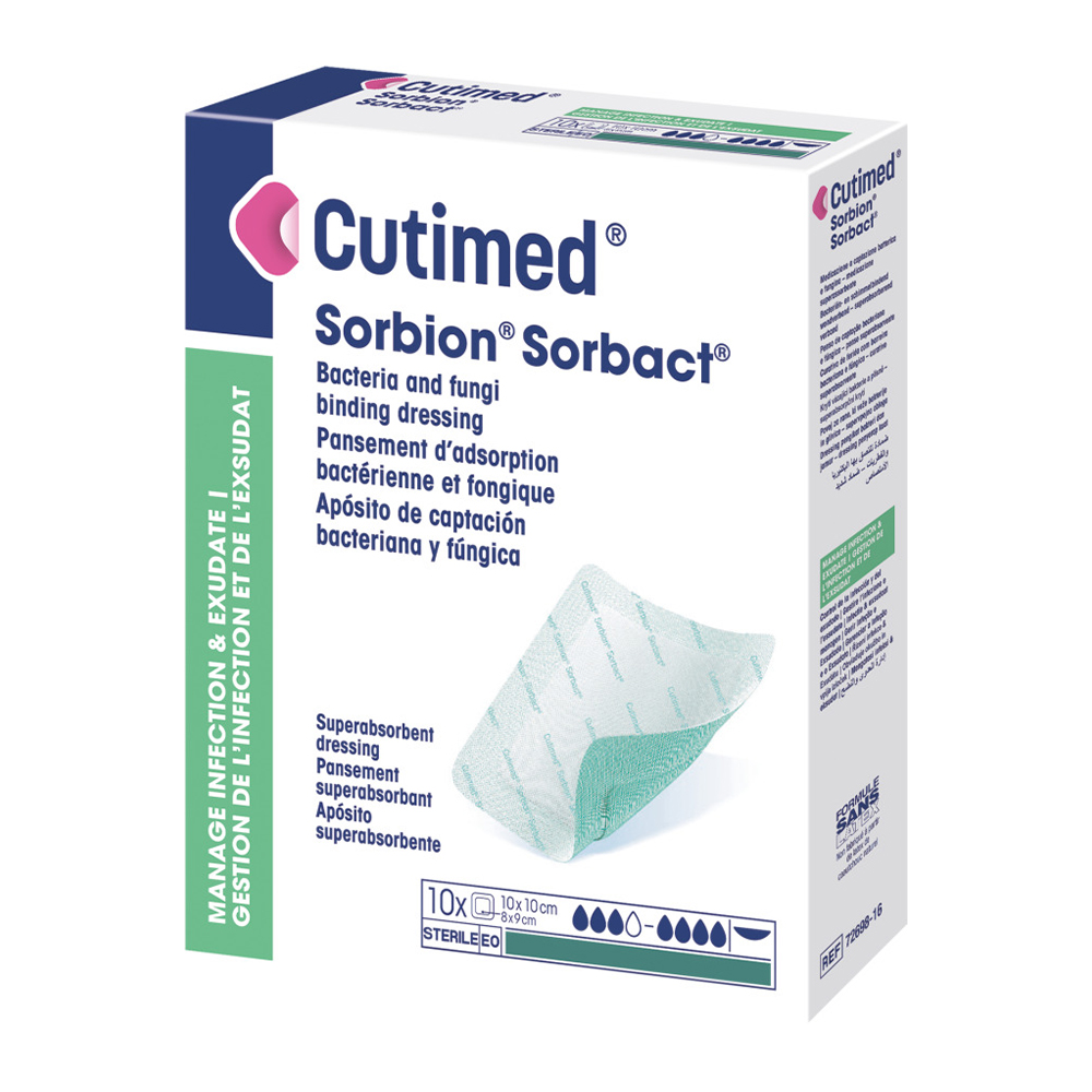 Cutimed Sorbion Sorbact Antimicrobial Dressing