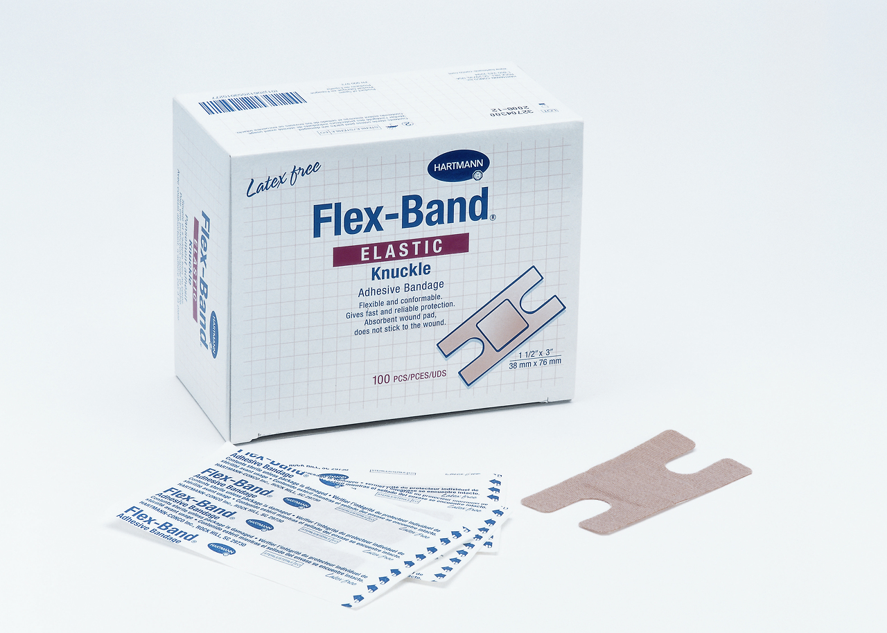 Flex-Band Elastic Knuckle Adhesive Bandage