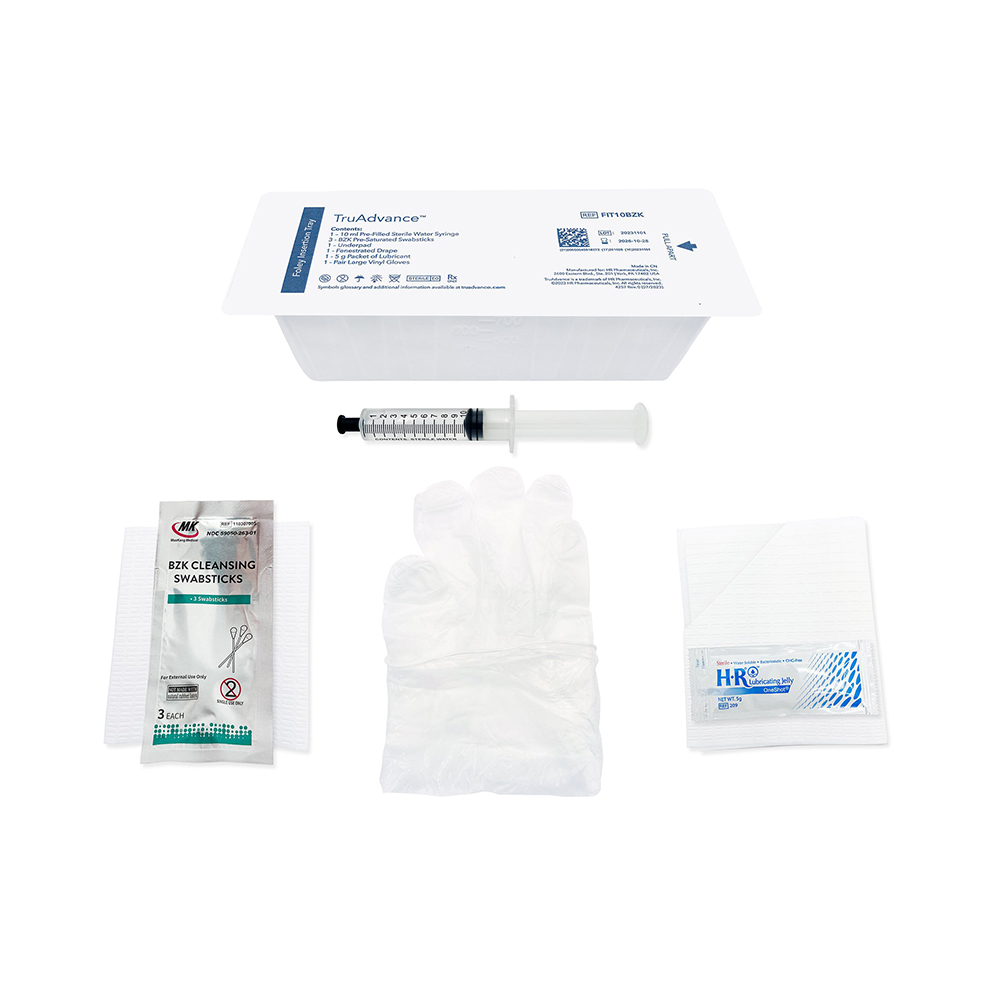TruAdvance Foley Insertion Tray BZK Swabsticks
