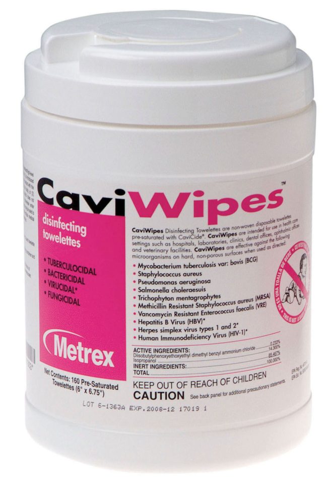 CaviWipes Disinfecting Towelettes - Canister