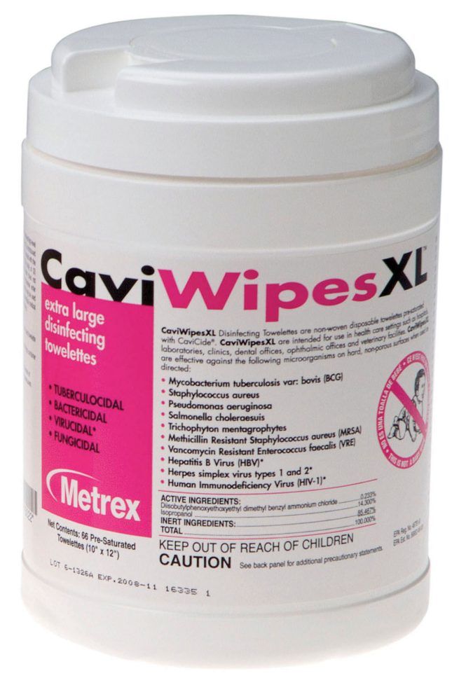 CaviWipes Disinfecting Towelettes - Canister