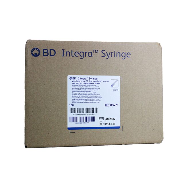 BD Integra 3 mL Syringe with Detachable Needle