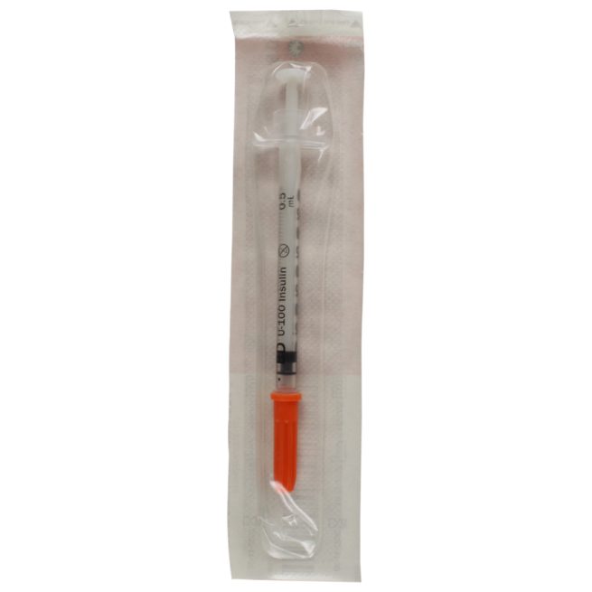 BD Lo-Dose Insulin Syringe with Permanently Attached Micro-Fine IV Needle