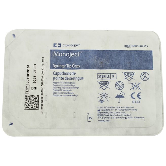 Monoject Syringe Tip Caps