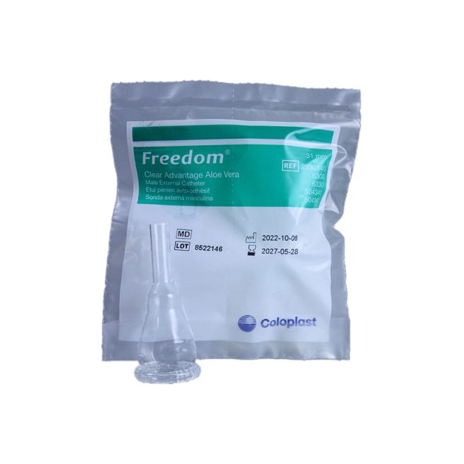 Freedom Clear Advantage Male External Catheter with Aloe