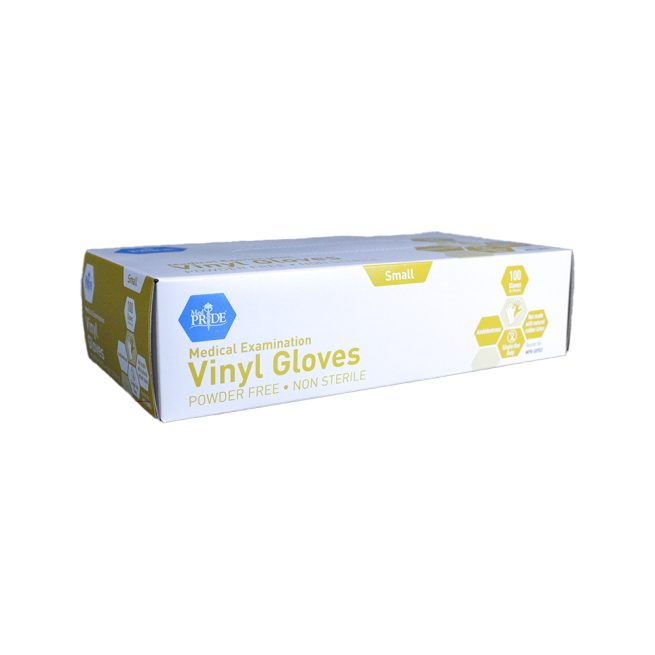 MedPride Powder Free Vinyl Exam Gloves