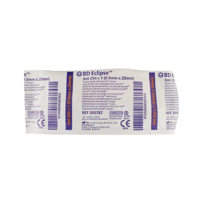 BD Eclipse Luer-Lok Syringe with Detachable Needle