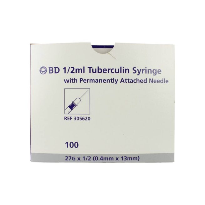BD Tuberculin Syringe with Permanently Attached Needle